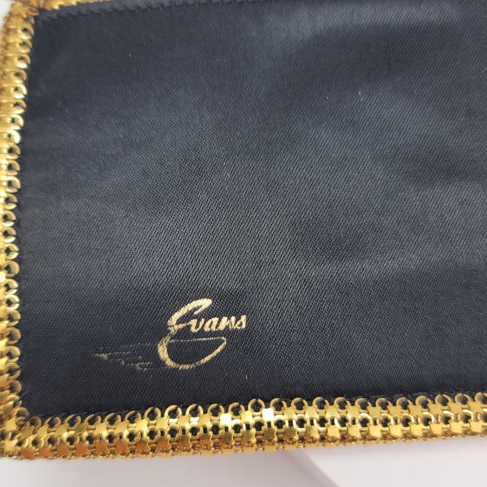 Evans Vintage 1960s Metallic Gold Mesh Bifold Wallet - Picture 4 of 17